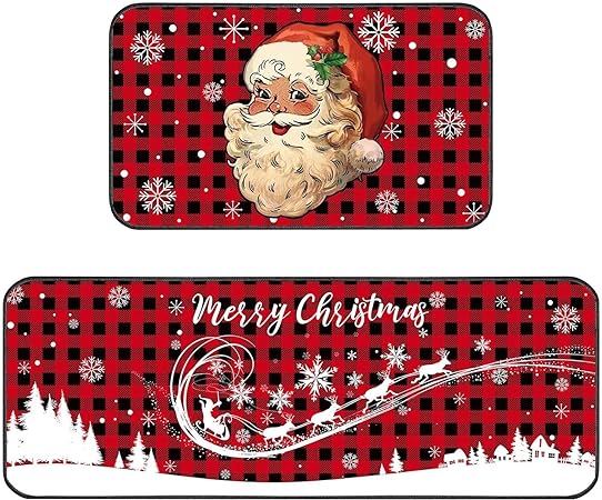 Green Monster Non Slip Christmas Kitchen Decoration, Set of 2