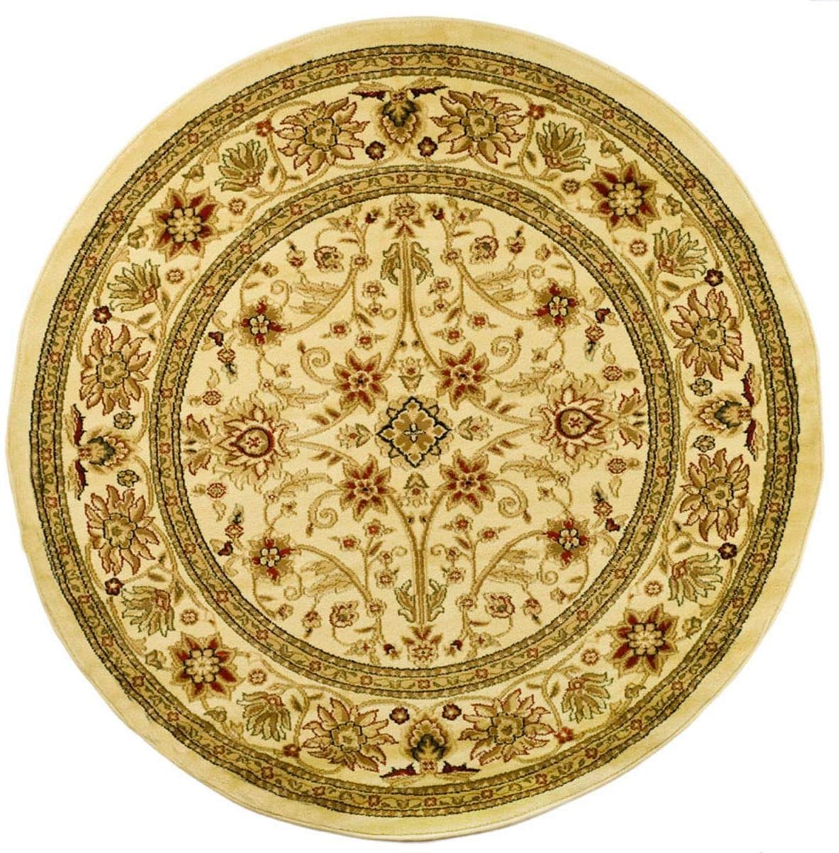 Premium Lyndhurst Traditional Oriental Ivory Red Soft Area Rug