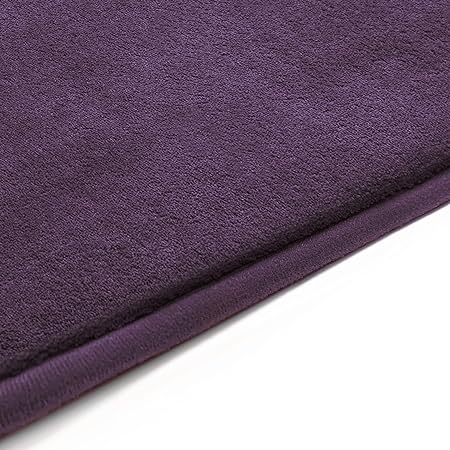 Luxurious Memory Foam Bath Absorbent Machine-Washable Mat, 17 x 24 inches,