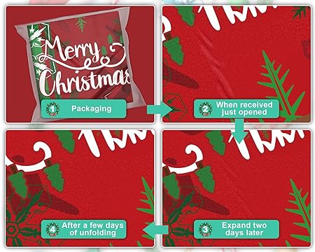 2PCS Christmas Cushioned Non Slip Floor Mat, (Black,L)