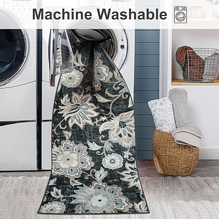 2x3 Beige Washable Non Slip, Non-Shedding Throw Entry Rugs for Inside House Bedroom Bathroom