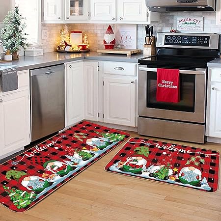 Green Monster Non Slip Christmas Kitchen Decoration, Set of 2