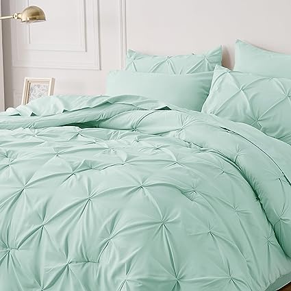 Queen Comforter Set - 7 Pieces, Bed in a Bag with Flat Sheet and Fitted Sheet, Pillowcases & Shams