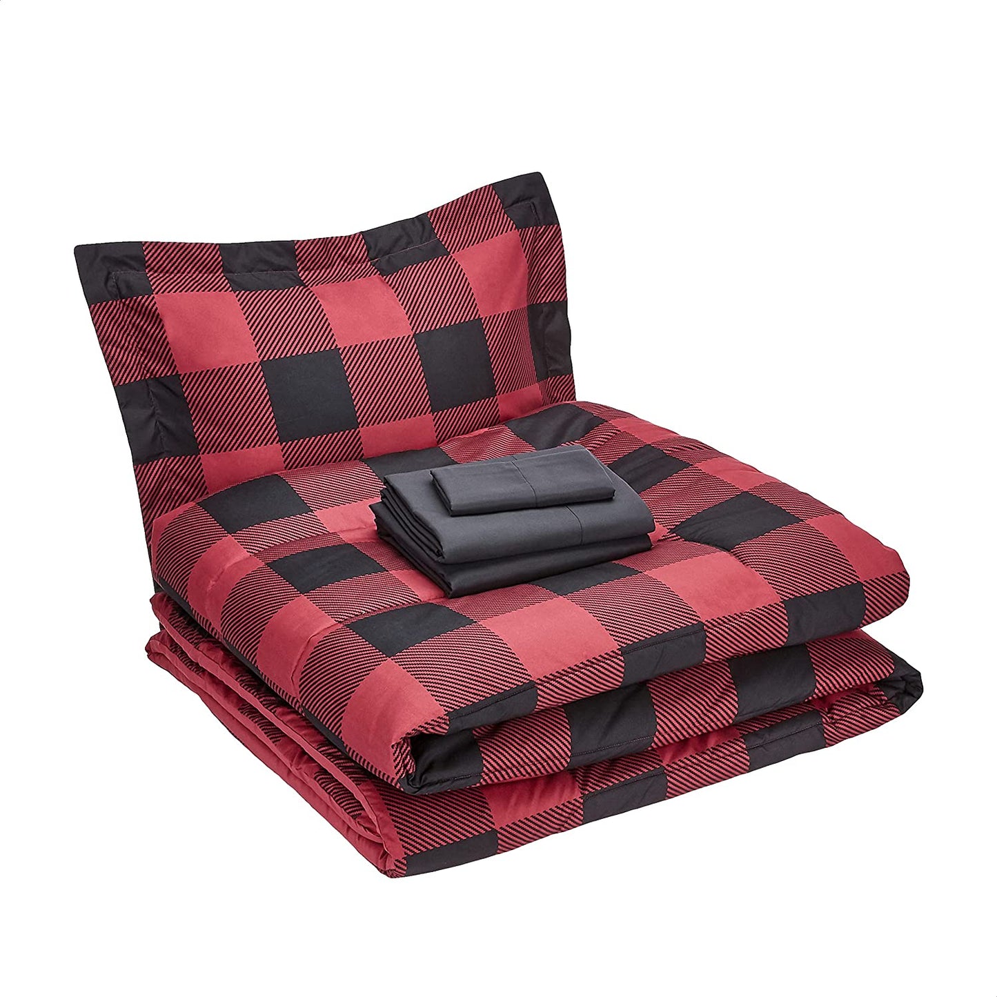 5-Piece Light-Weight Microfiber Bed-In-A-Bag Comforter Bedding Set