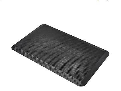 3/4" Rectangular Durable Anti Fatigue Ergo Comfort Standing, 32x20, 1 Mat, Black, Solid