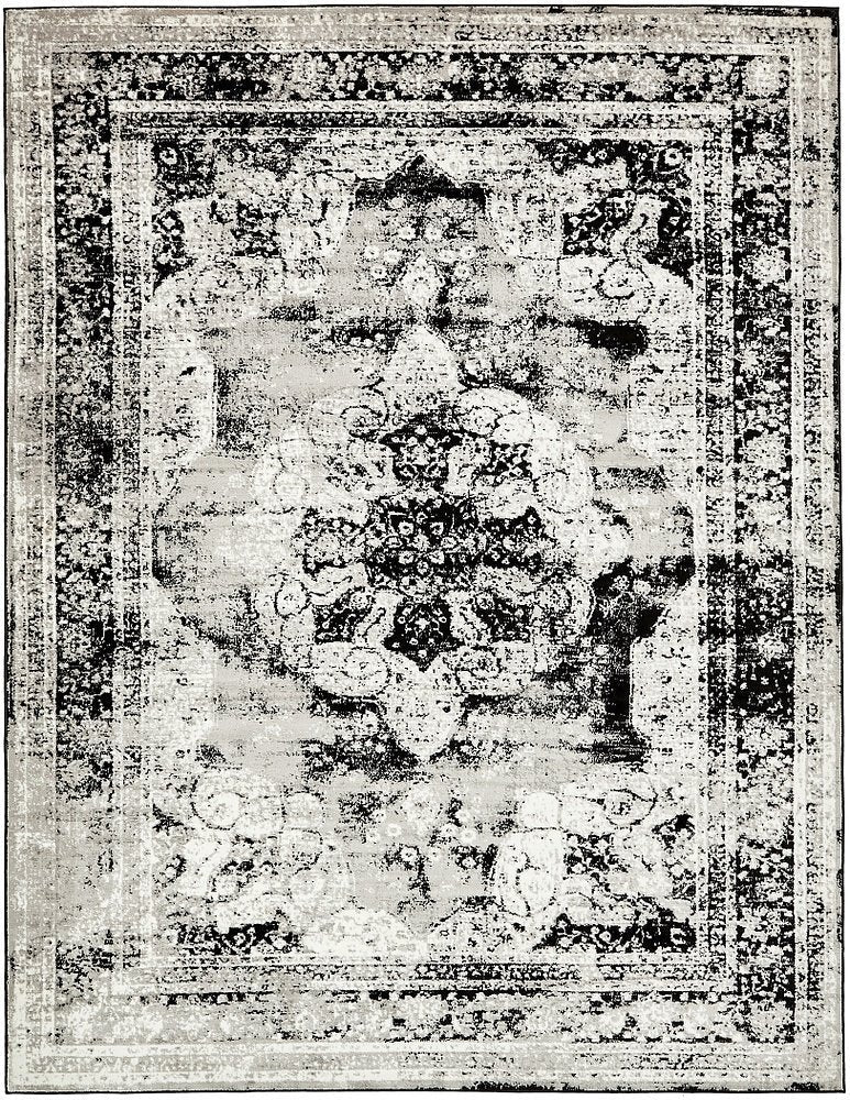 Vintage Distressed Black Area Rugs