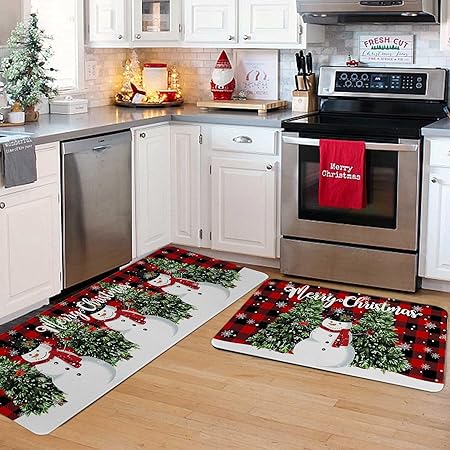 Green Monster Non Slip Christmas Kitchen Decoration, Set of 2