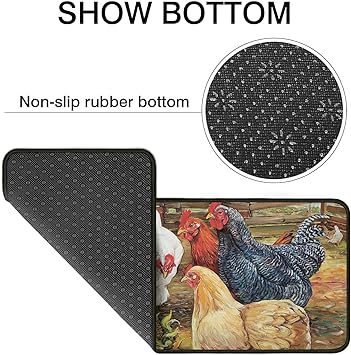 Set of 2,Anti Fatigue Mats for Kitchen Floor, Comfort Standing, Non-Slip Washable Cushioned Anti Fatigue Rug, 17'' X 47'' + 17'' X 30''…