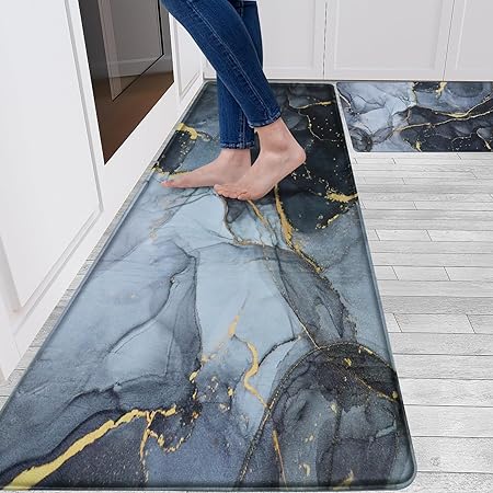 Anti Fatigue Cushioned Memory Foam Waterproof Non Slip 2 Piece Set,