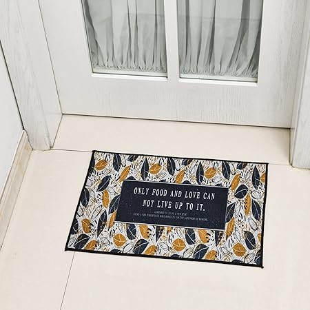 Printed Cushioned Non-Slip Kitchen Runner 2 PCS Set 16×24+16×47inch