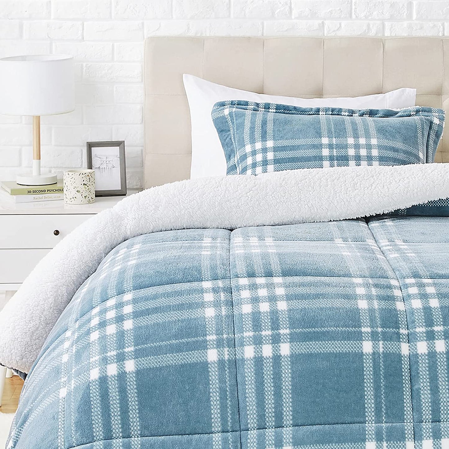 Ultra-Soft Micromink Sherpa Comforter Bed Set