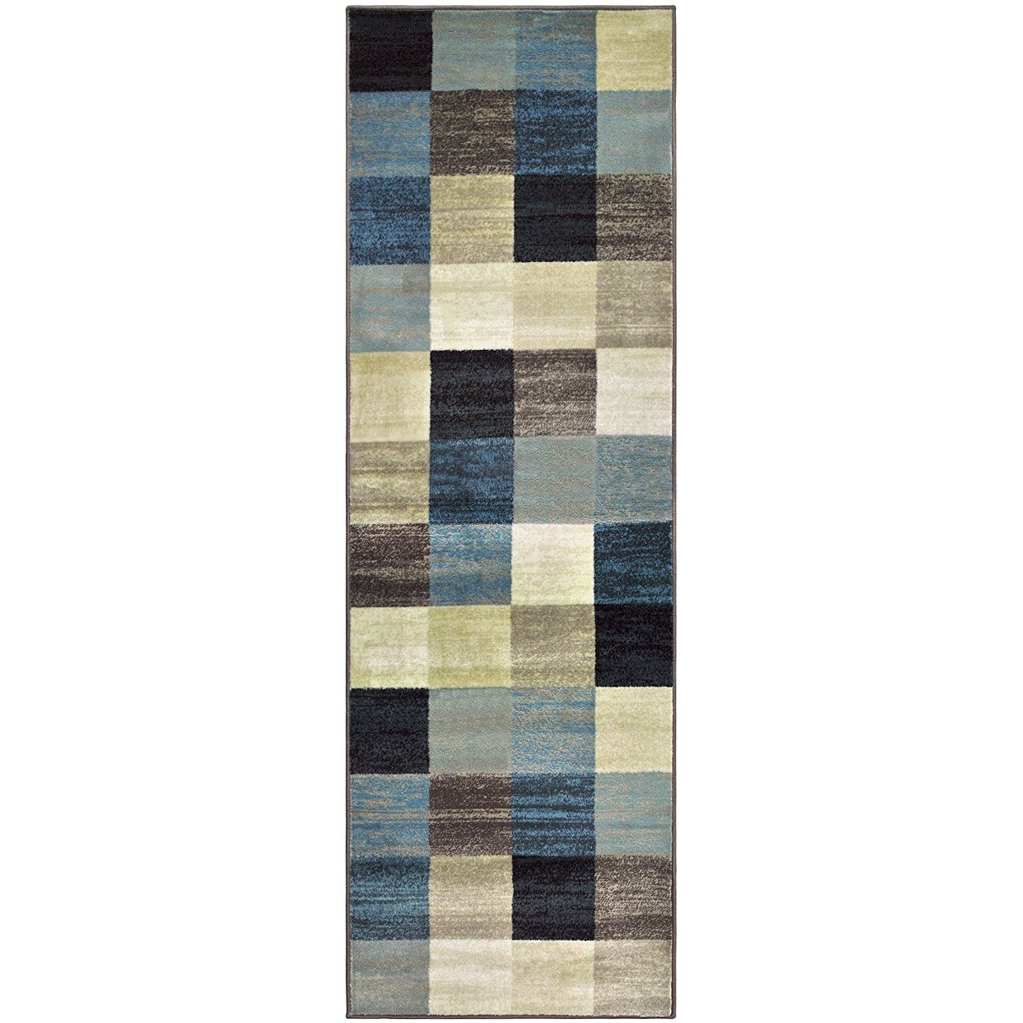 Multi Box Pattern Area Rugs