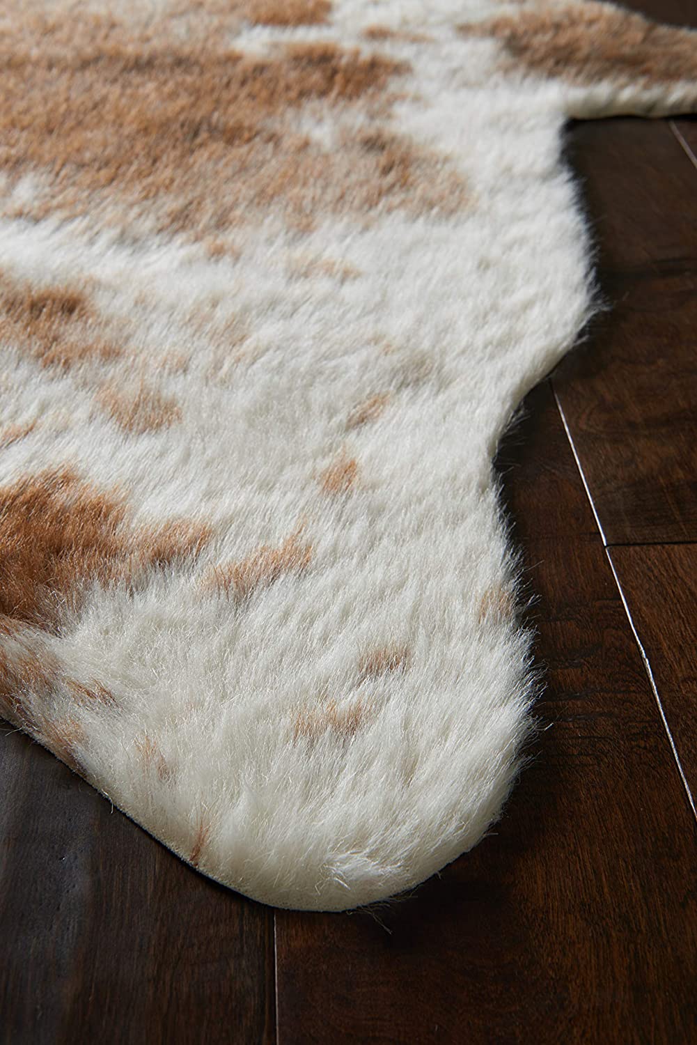 Cow hide Grand Canyon Soft Area Rug COFFEE/IVORY