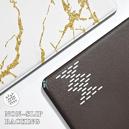 Cushioned Anti-Fatigue Waterproof Non-Slip Kitchen Mats and Rugs, 17''x47'' + 17''x30''
