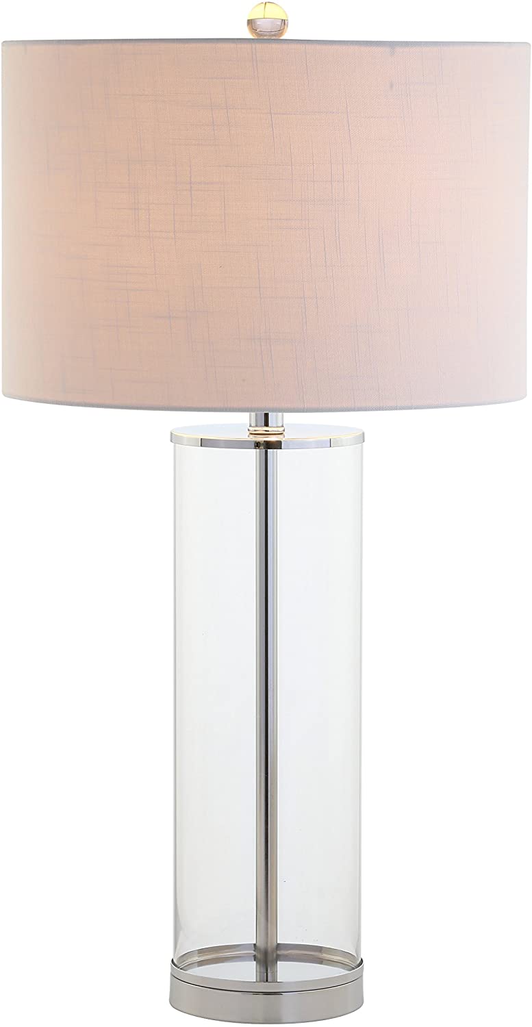 Harper 29" Glass LED Table Lamp Clear/Chrome