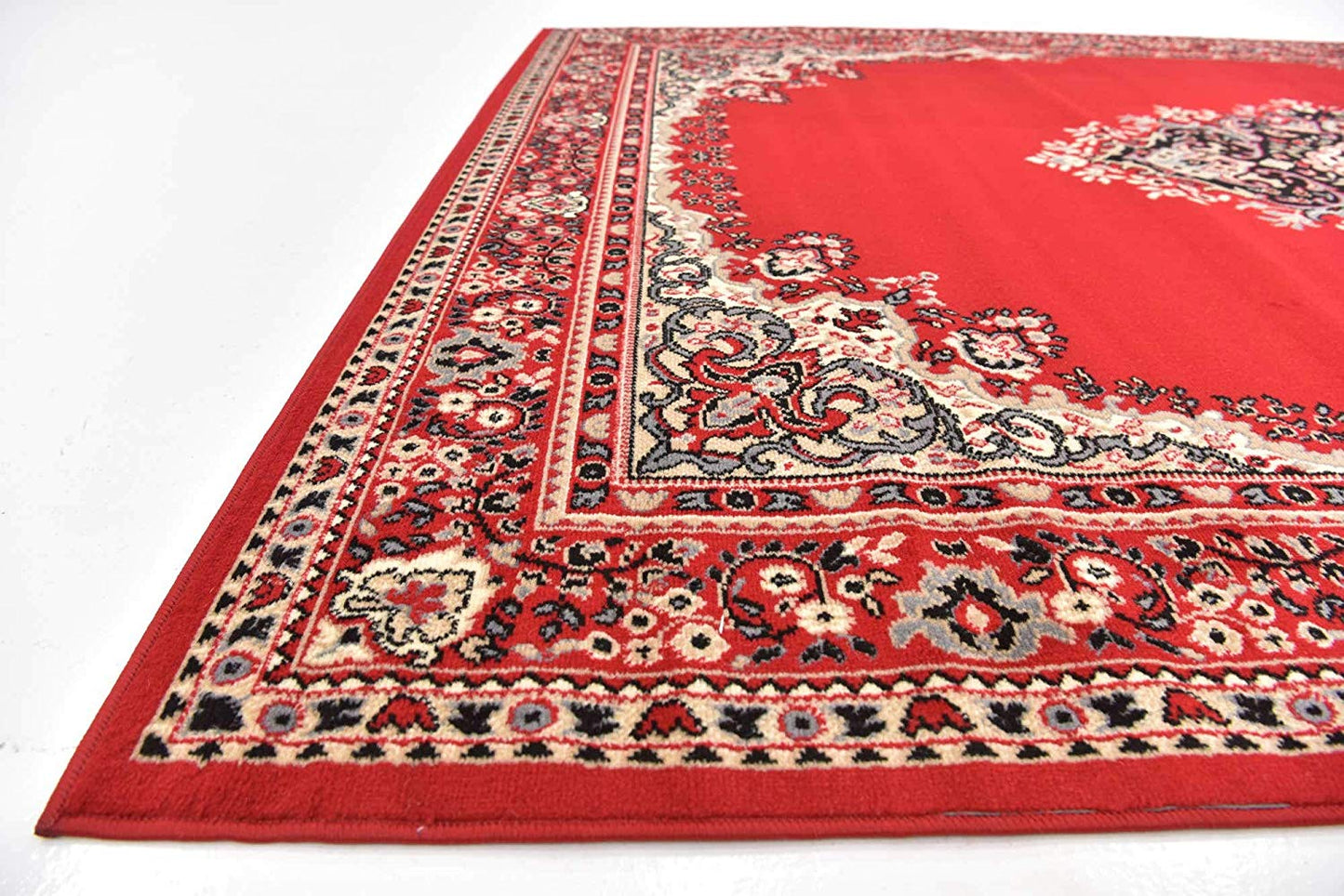 Traditional Red Soft Area Rug