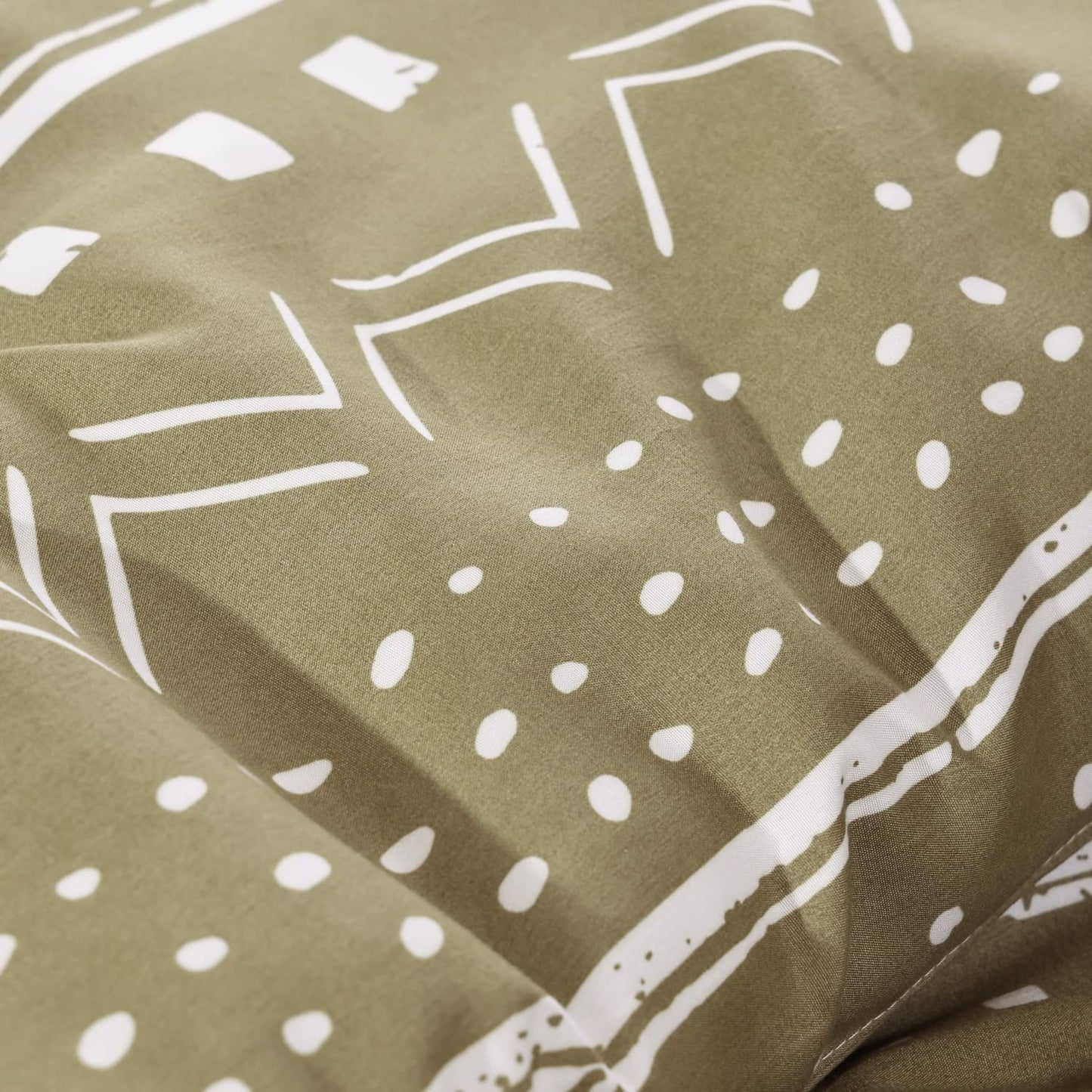 Folkloric Art Pattern Bedding with Soft Microfiber Fill Bedding, 1 Comforter & 2 Pillowcases