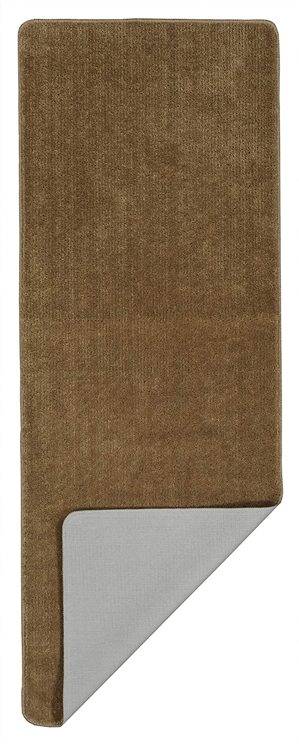 Softy Solid Non-Slip Kitchen/Bath Rug Camel