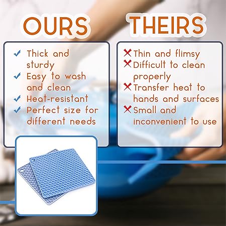 Trivets for Hot Pots and Pans, 2 Pack,
