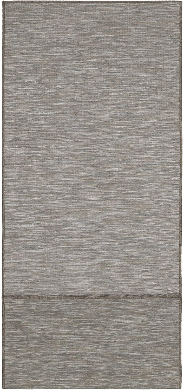 Sundance Collection Reversible Indoor & Outdoor Solid Design Runner Rug, Beige