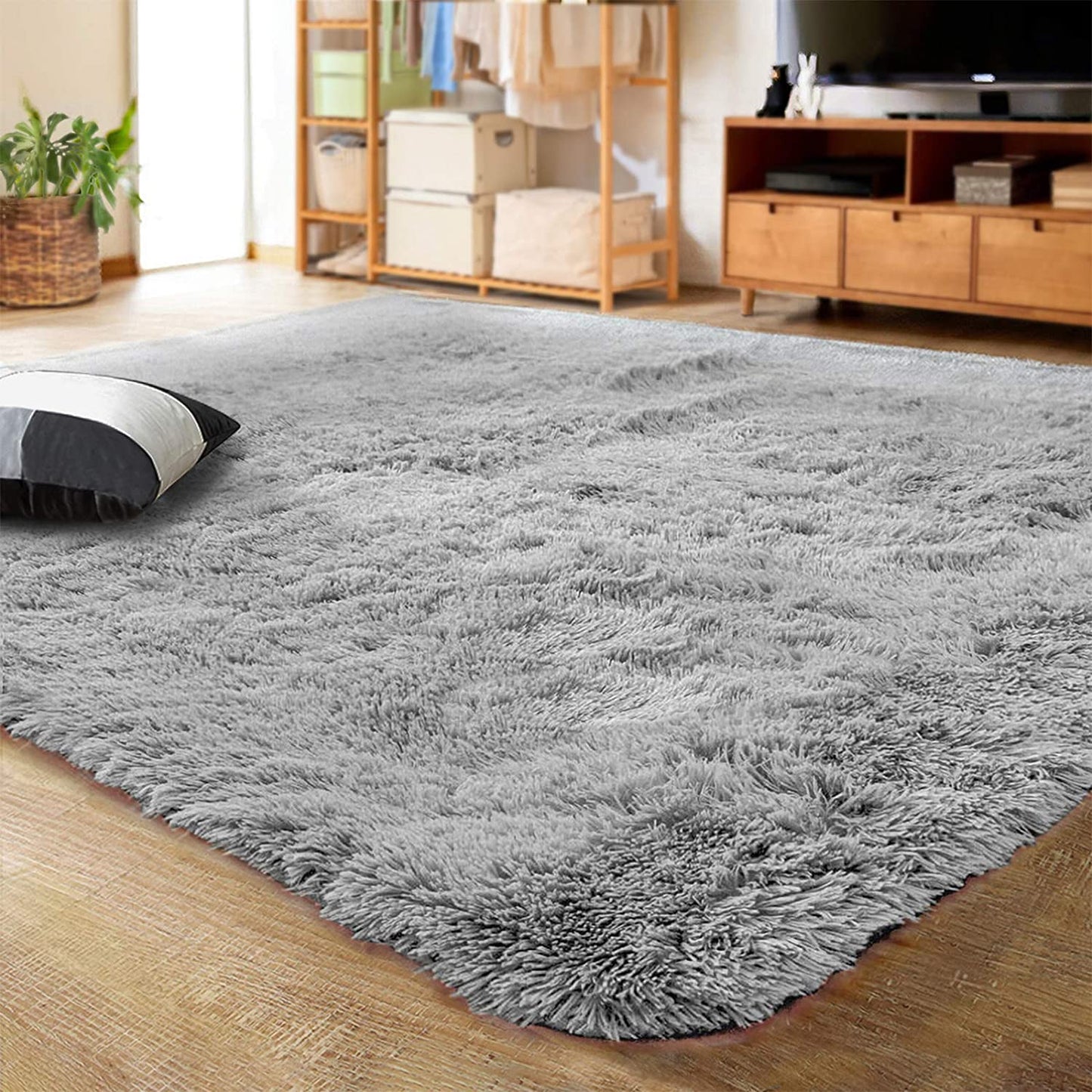 Velvet Indoor Fluffy Extra Comfy Soft Shag Area Rug