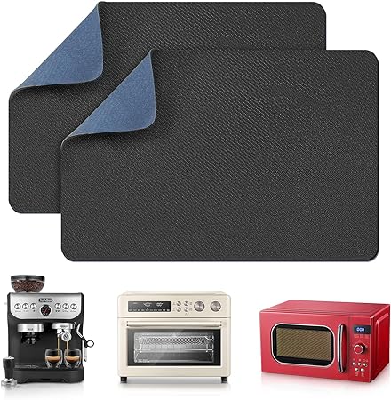 Sliders 360 Degree Rotation Moving Heat Resistant on Counter, Appliance Slider Cut to Fit, (Medium, Blue)