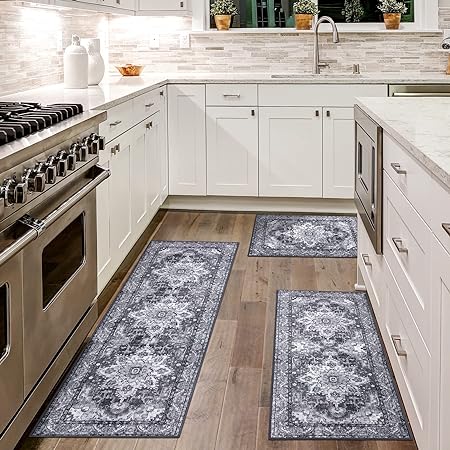 Sets of 3 Non Slip Machine Washable Entryway Rug