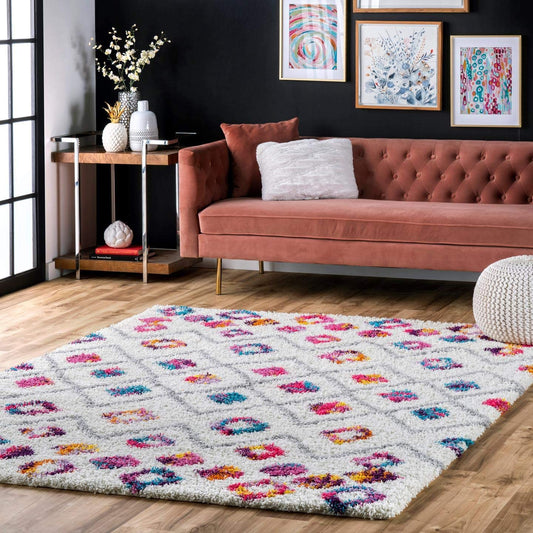 Tatyana Moroccan Shag Rug, Pink