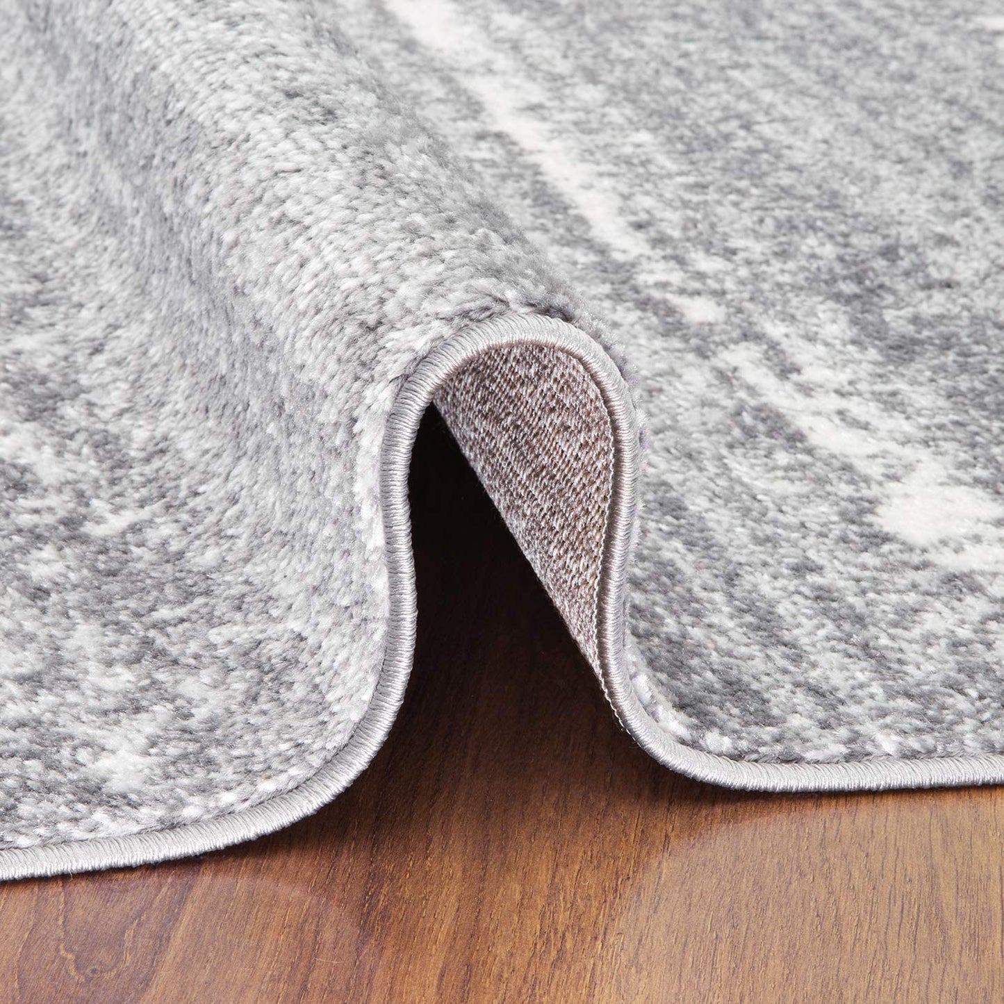 Siesta Collection Modern Contemporary Indoor Area Rug Grey/Cream