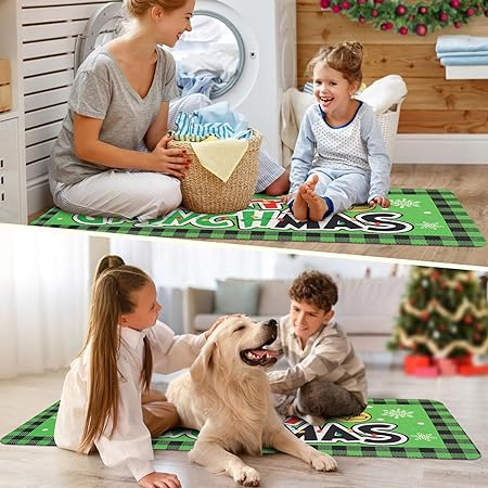 Green Monster Non Slip Christmas Kitchen Decoration, Set of 2