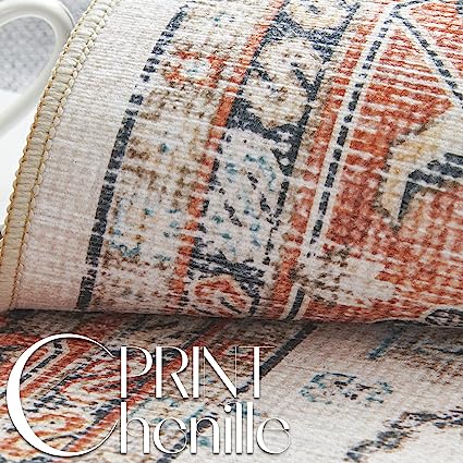 Brick Red Vintage Persian Traditional Area Rug