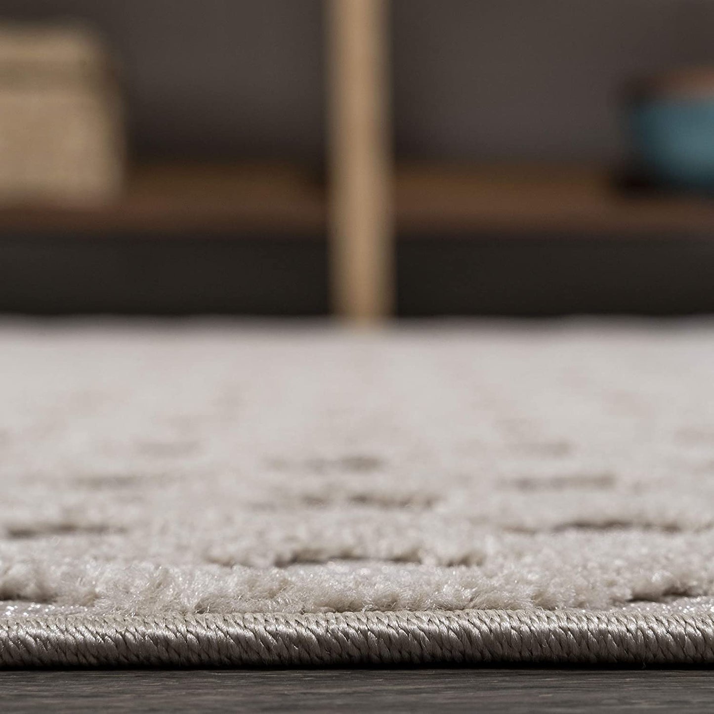 Rabat Mini-Diamond Trellis Indoor/Outdoor Beige Area Rug