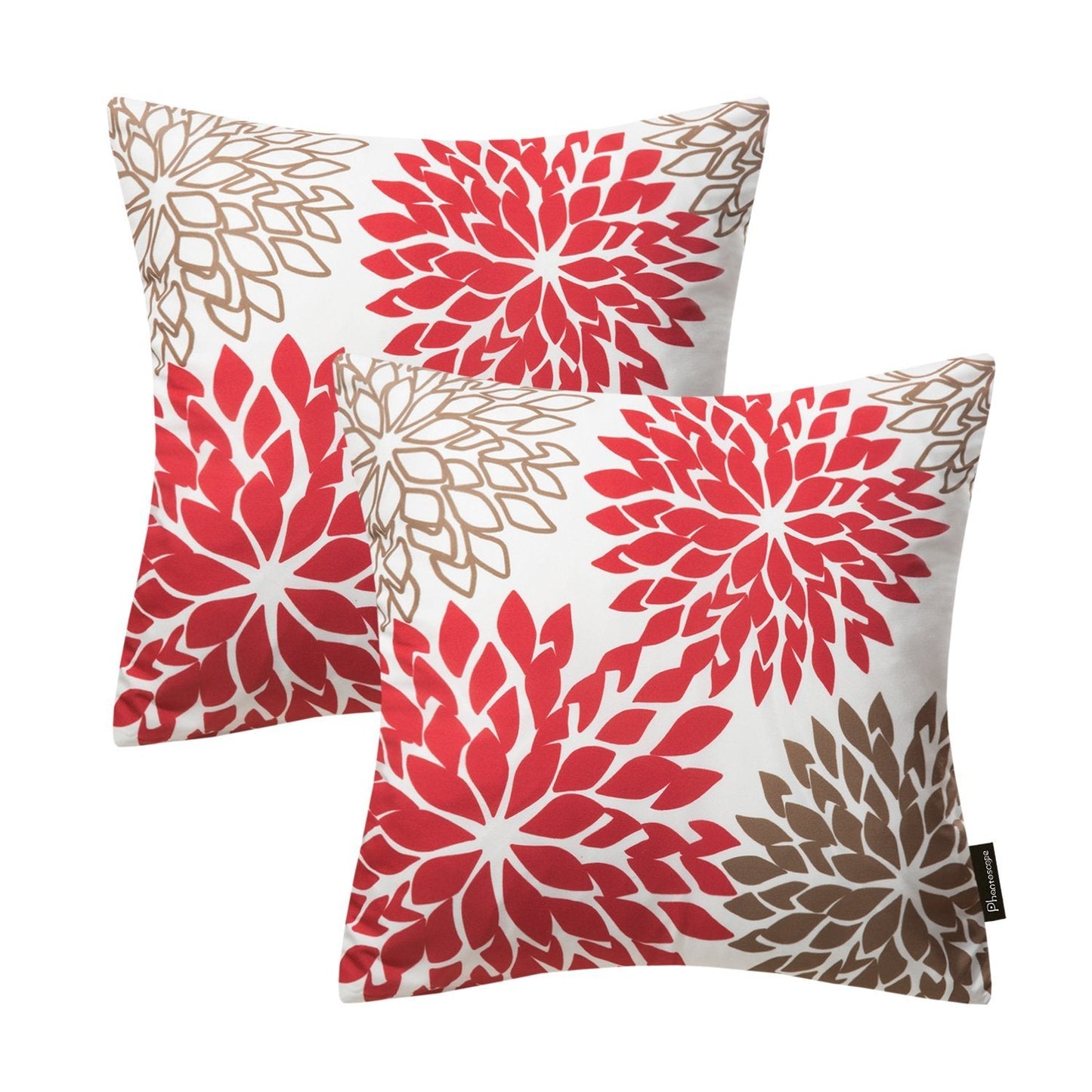 Decorative Dahlia Throw Pillow Cushion Cover