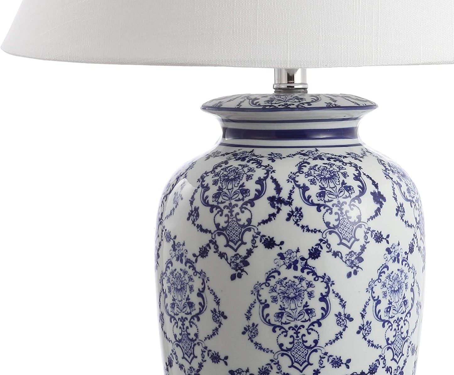 Juliana 26.25" Chinoiserie Ceramic LED Lamp  Blue/White