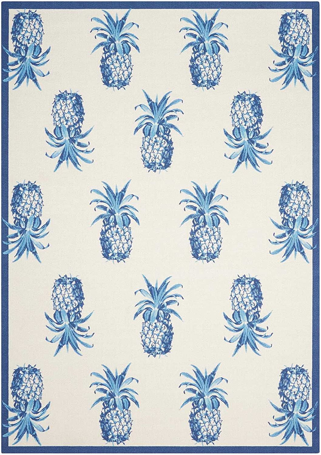 Waverly Sun & Shad Pineapple Grove Novelty Ivory Indoor/Outdoor Area Rug