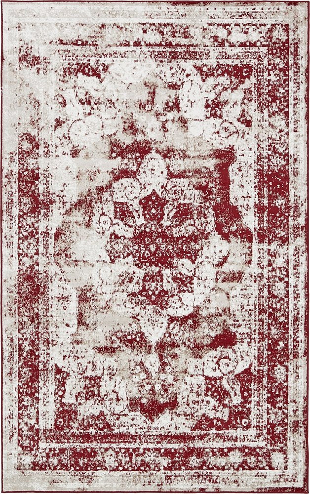 Vintage Distressed Burgundy Area Rugs