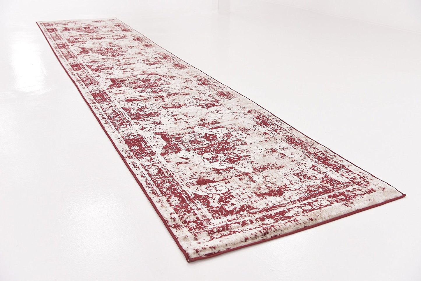 Vintage Distressed Burgundy Area Rugs