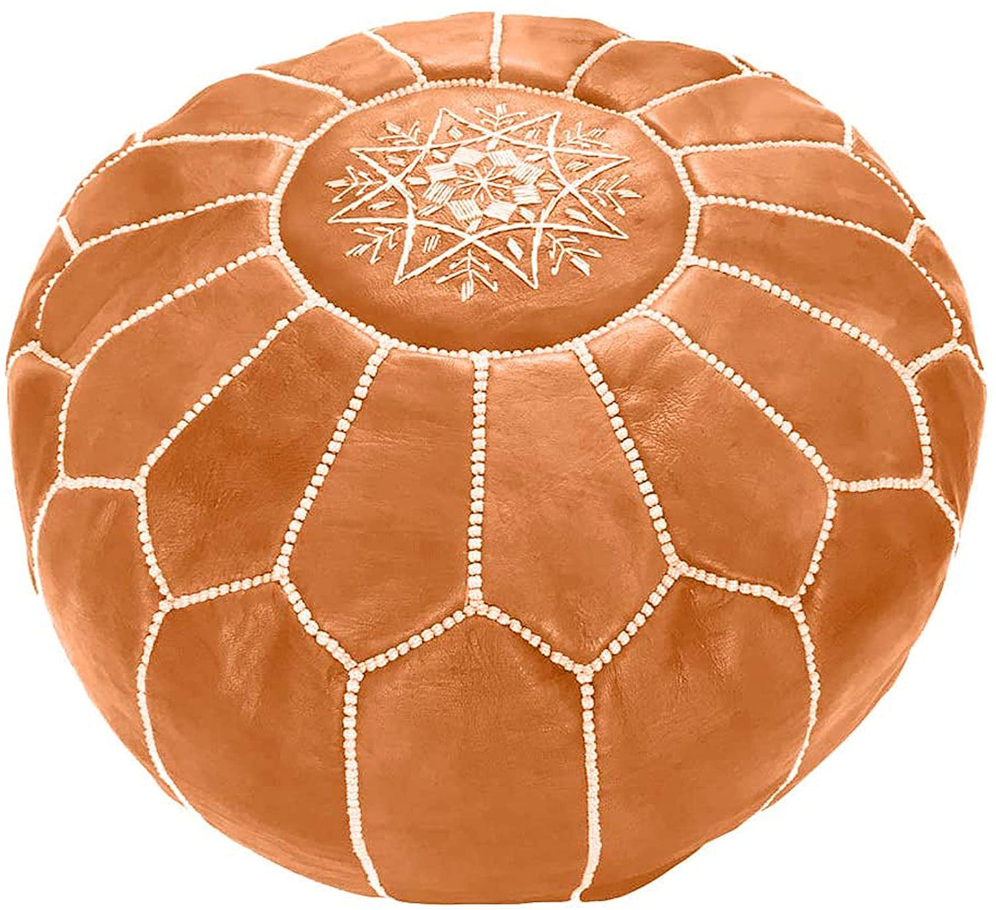 Moroccan Pouf Cover, Genuine Goatskin Leather - Cover ONLY - Stuffing is NOT Included sohaib