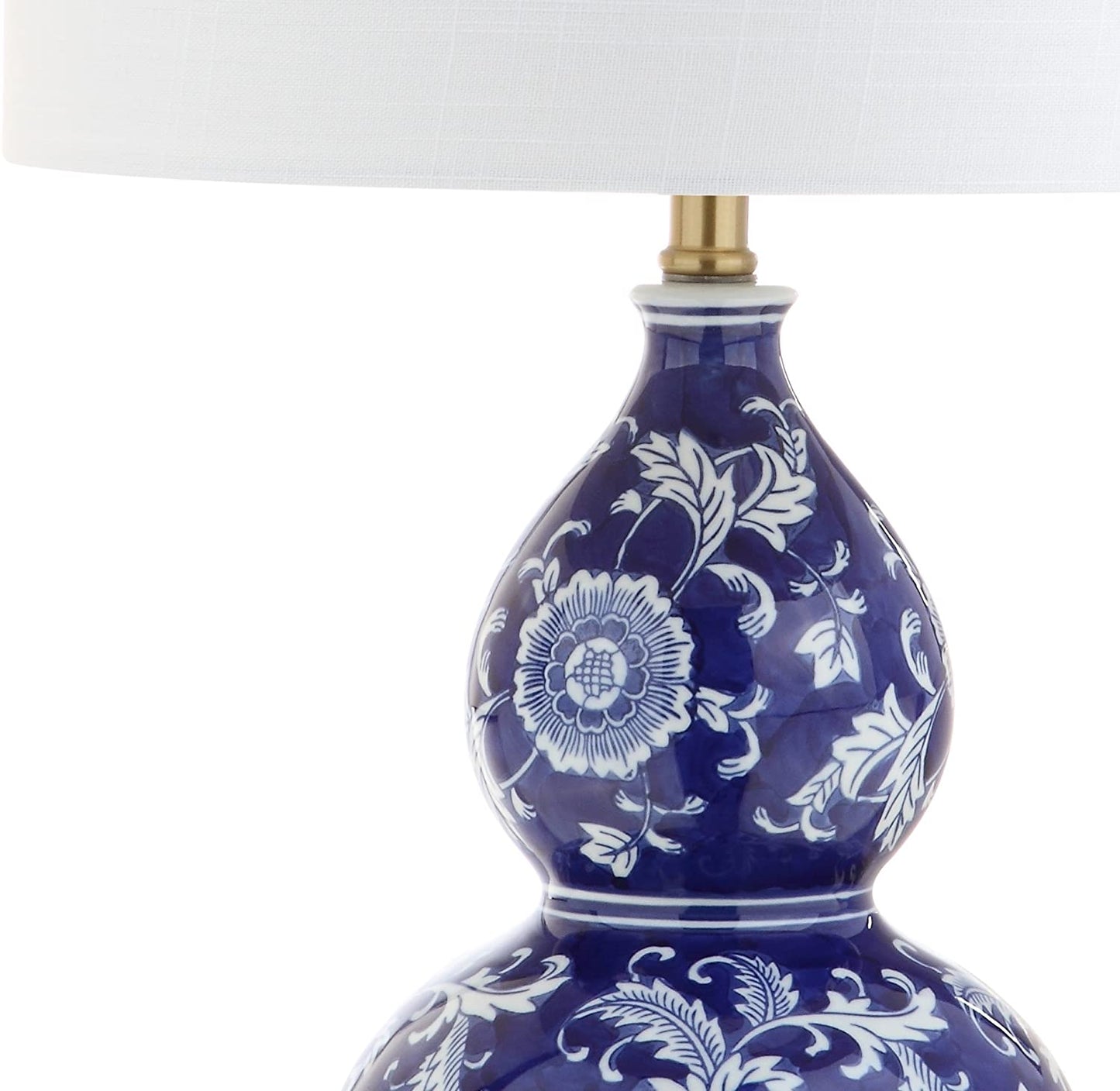 Lee 27" Ceramic Chinoiserie LED Table Lamp Blue/White