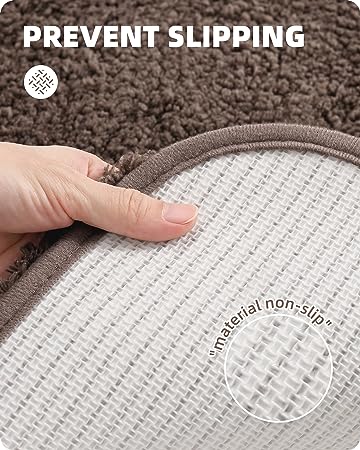 Upgrade Your Bathroom with Soft Plush White Microfiber Bath Mat - Non Slip, Absorbent, Washable, Quick Dry, 16"x24" Bath Rug Bathroom Carpet for Shower