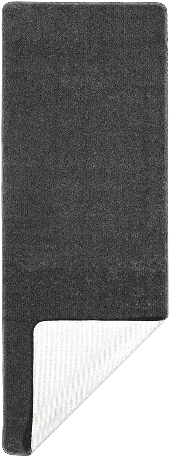 Softy Solid Non-Slip Kitchen/Bath Rug Gray