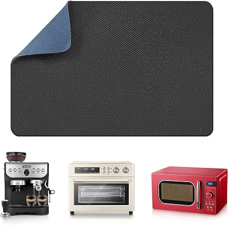 Sliders 360 Degree Rotation Moving Heat Resistant on Counter, Appliance Slider Cut to Fit, (Medium, Blue)