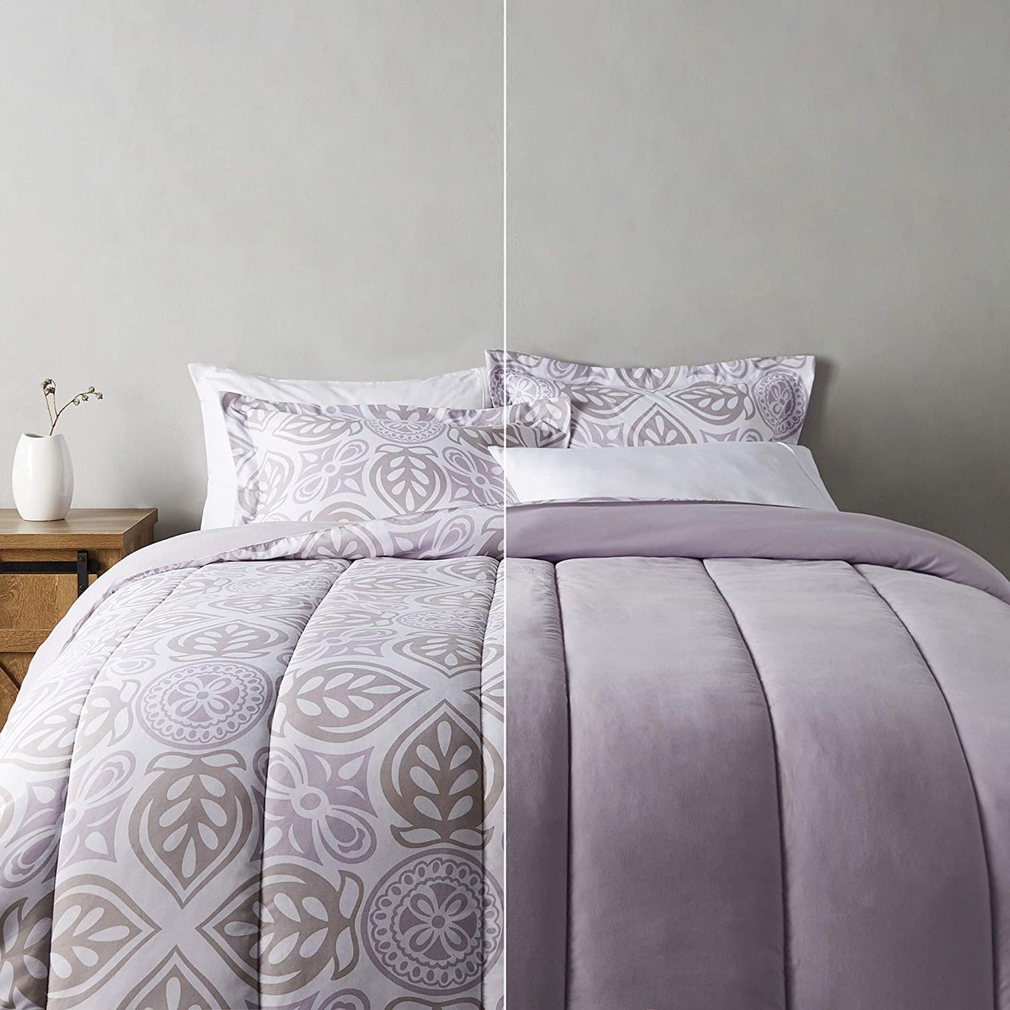 Ultra-Soft Light-Weight Microfiber Reversible Comforter Bedding Set