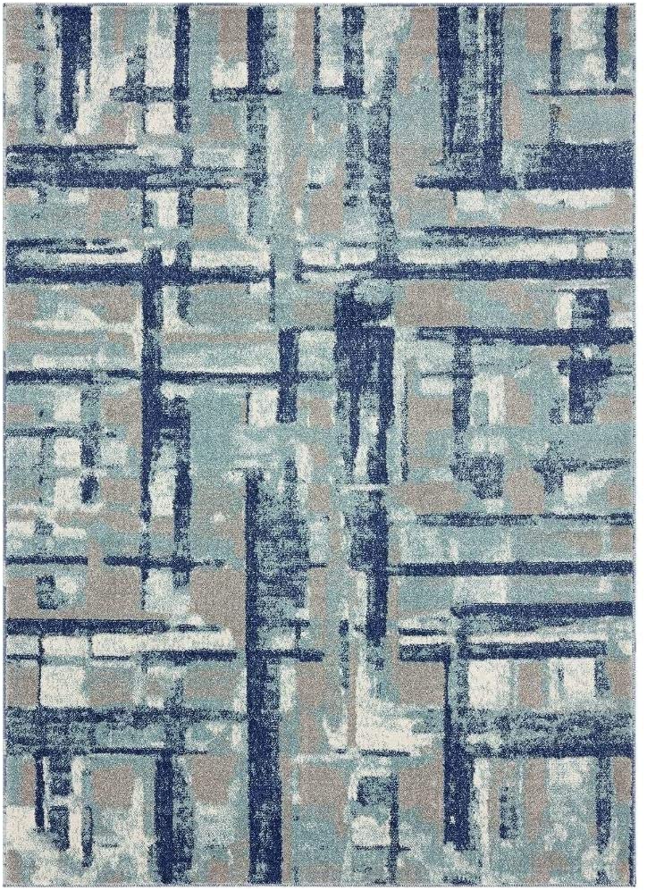 Tower Hill Abstract Blue Soft Area Rug