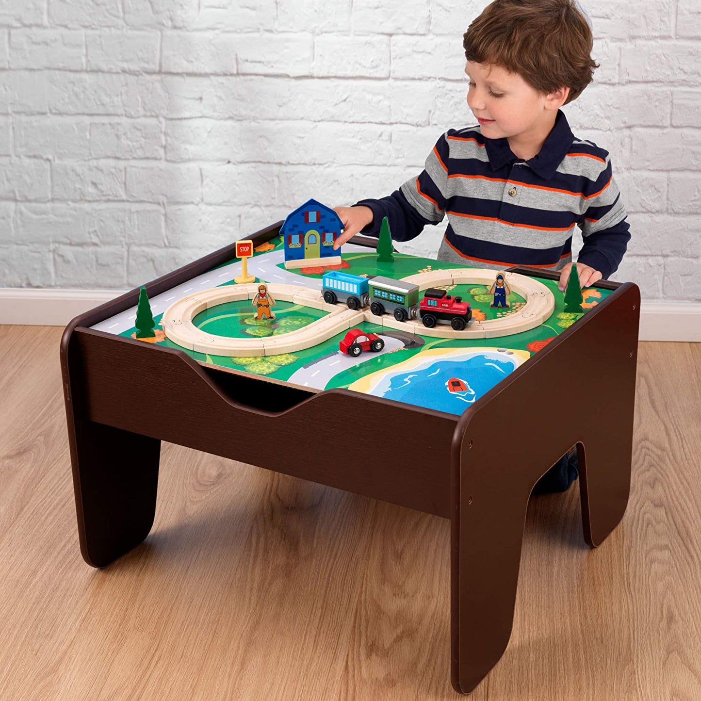 2-in-1 Activity Table Espresso