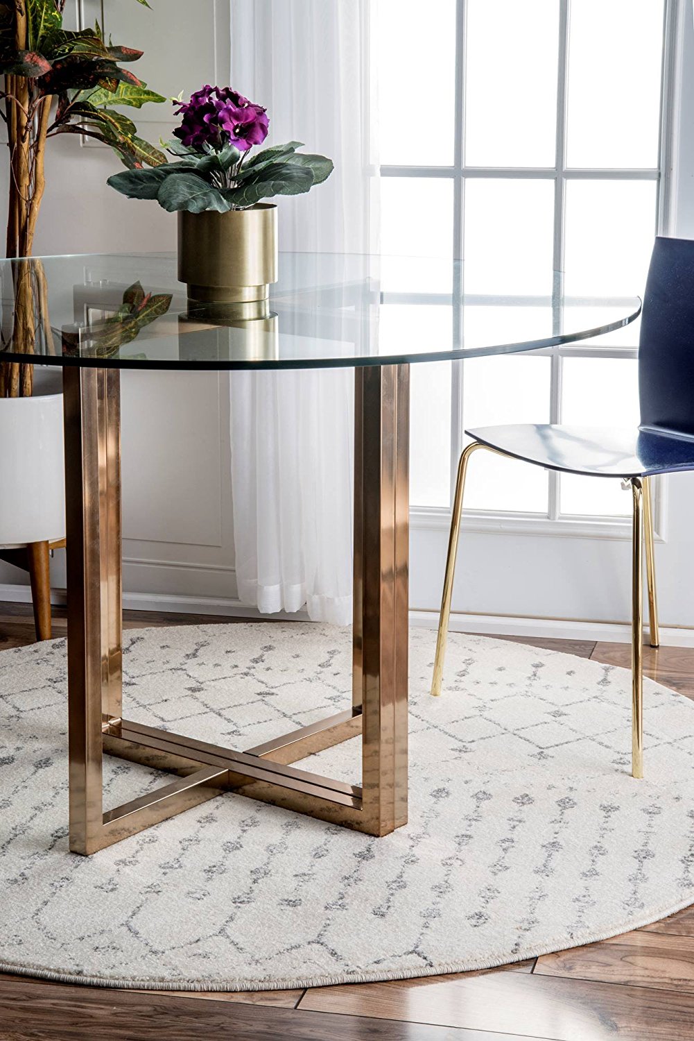 Premium Transitional Vintage Ivory Gray Area Rugs