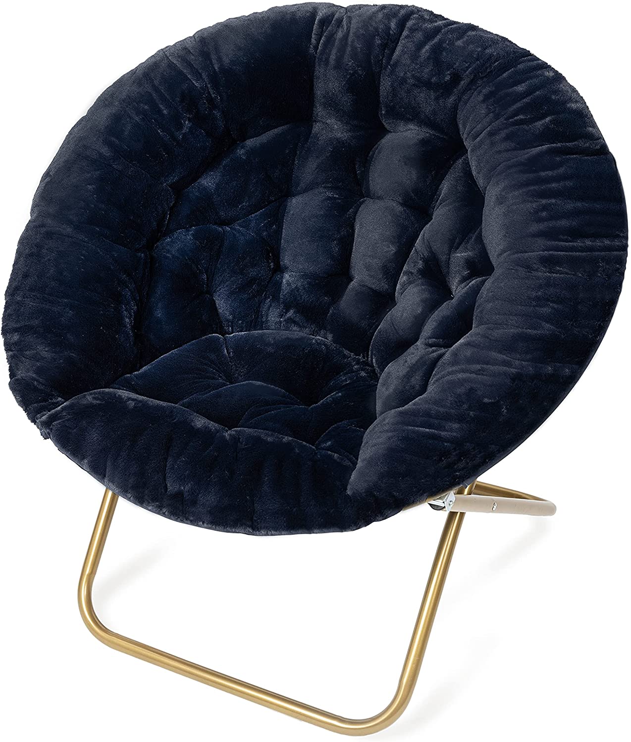 Cozy Faux Fur Saucer Chair for Bedroom/X-Large