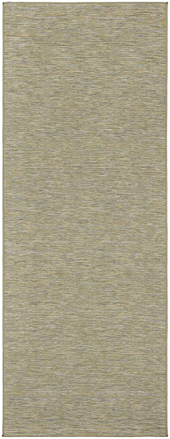 Sundance Collection Reversible Indoor & Outdoor Solid Design Runner Rug, Green