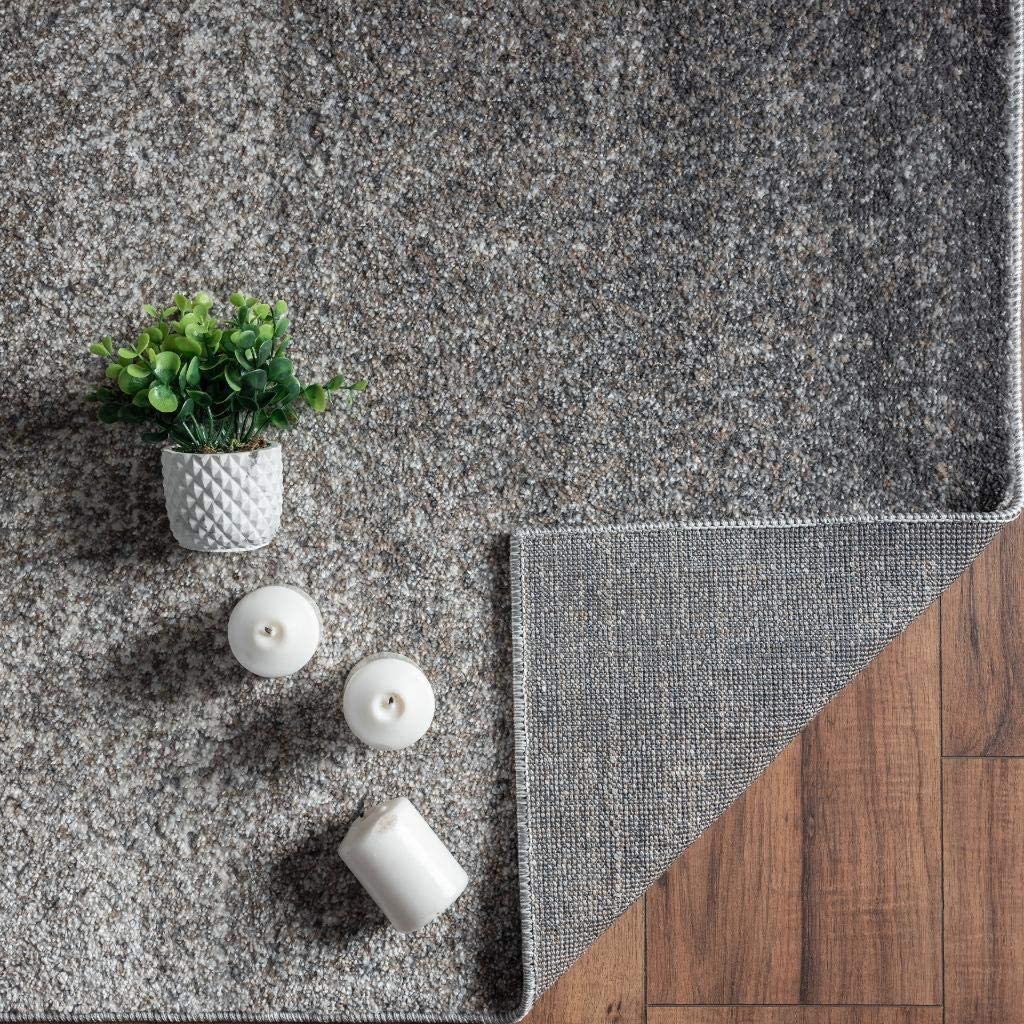 Lagos Collection Grey Modern Soft Area Rug