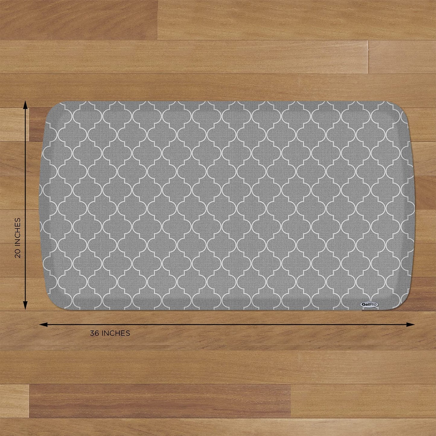 Linen Truffle Elite Premier Gel & Foam Anti-Fatigue Kitchen Floor Comfort Mat, 20" x 36"